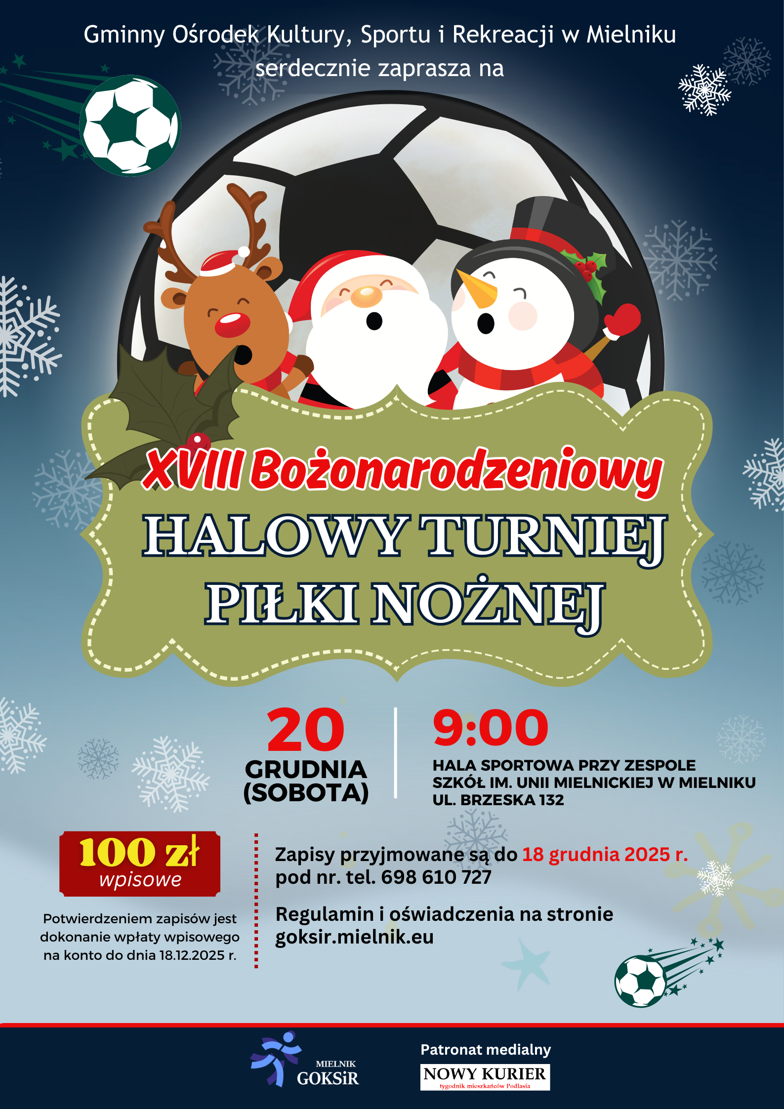 TURNIEJ BOŻONARODZENIOWY