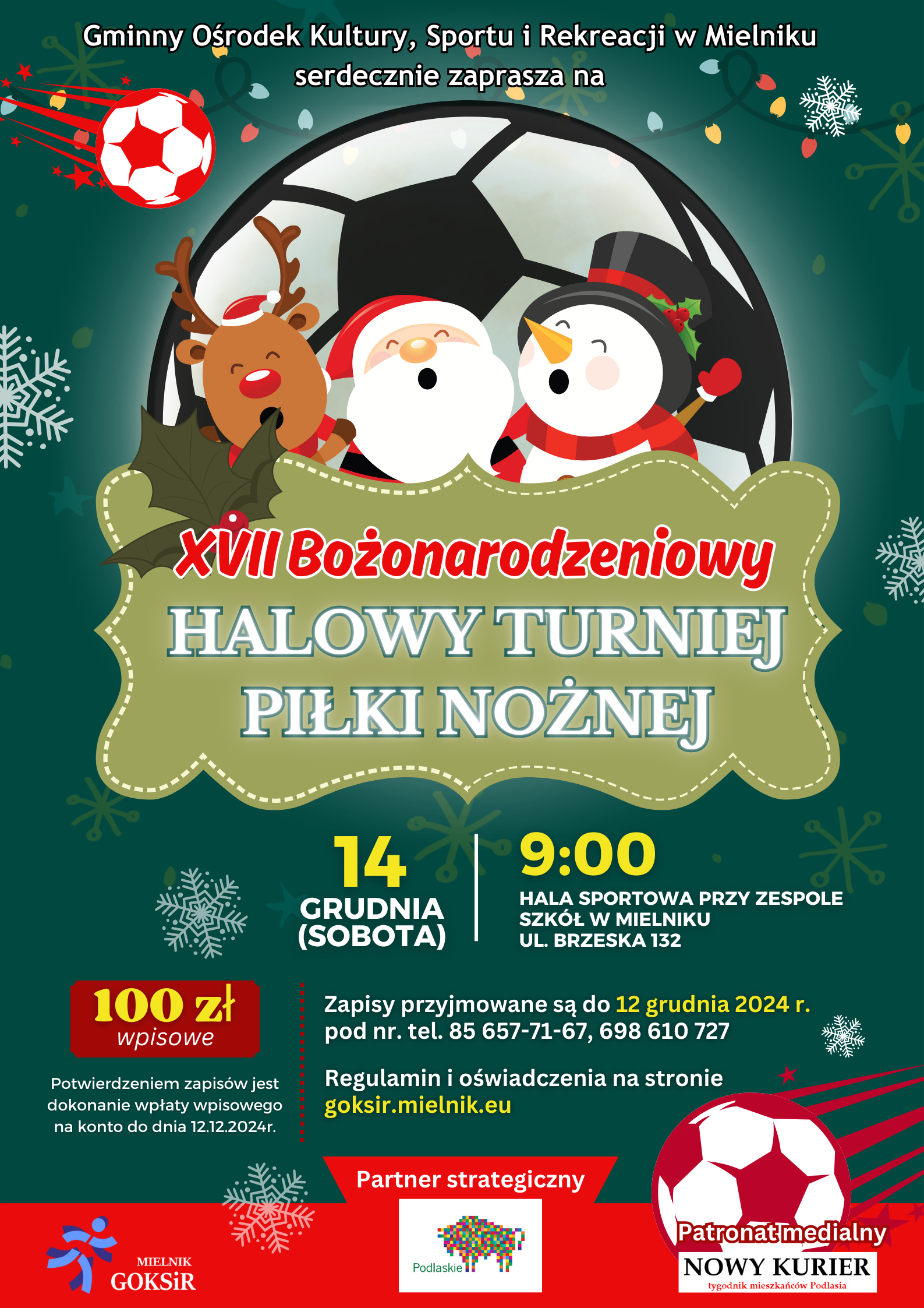 Turniej Bożonarodzeniowy Plakat