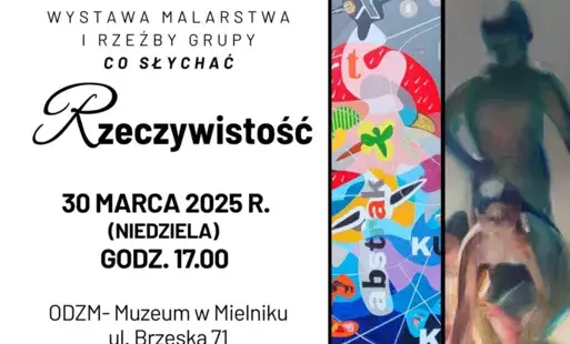 plakat z informacją o wernisażu