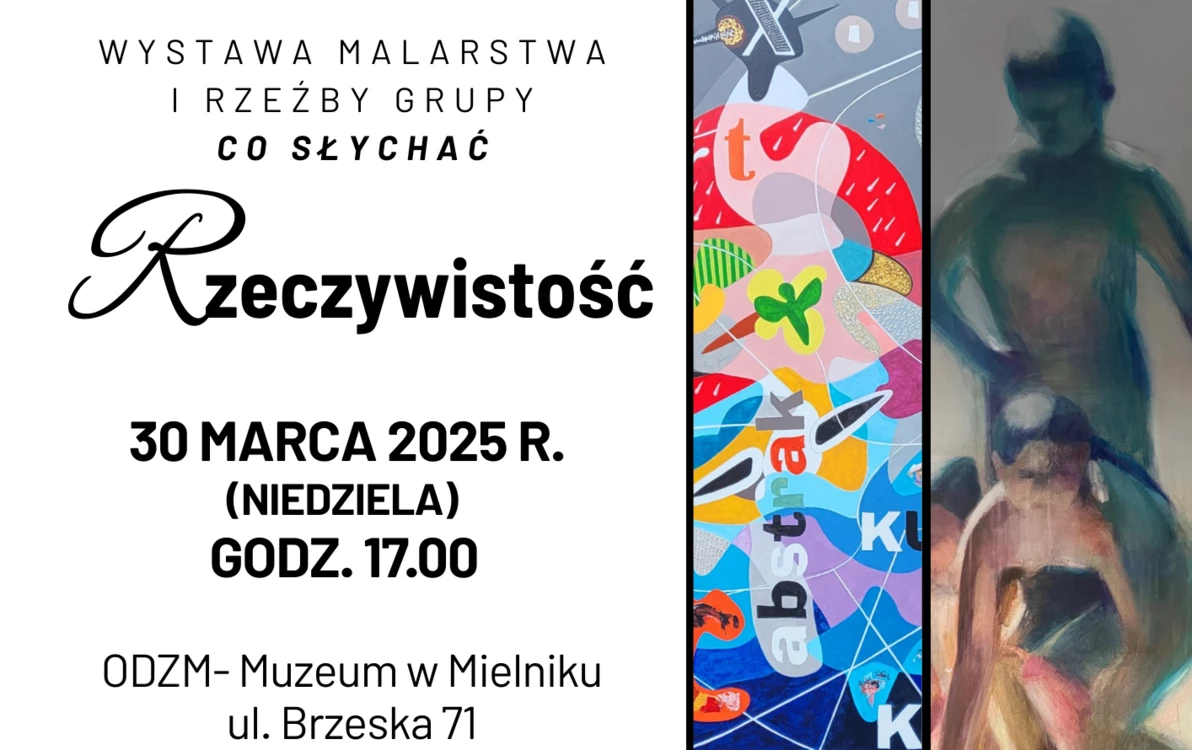 plakat z informacją o wernisażu