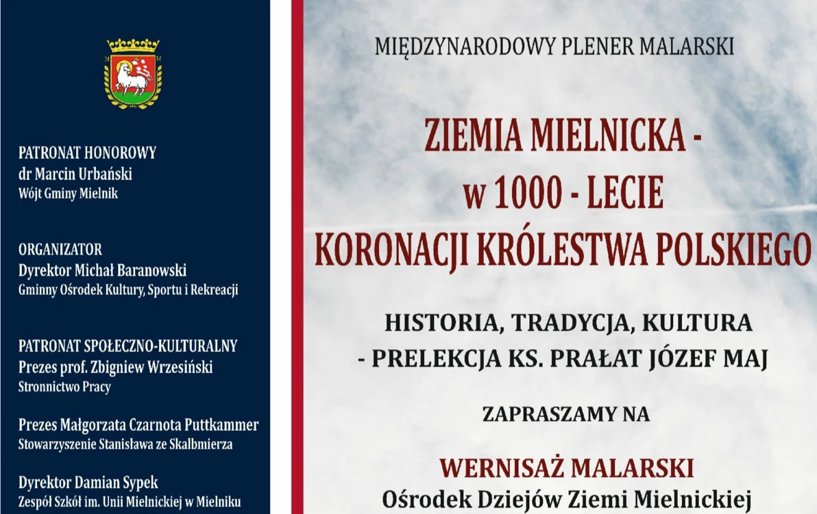 Zdjęcie do Międzynarodowy Plener Malarski ,, Ziemia Mielnicka - w 1000 - lecie Koronacji Kr&oacute;lestwa Polskiego - Historia, Tradycja, Kultura